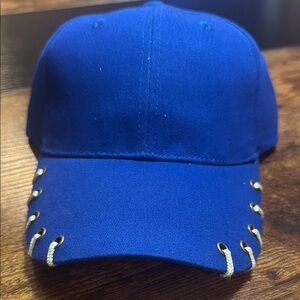 OTTO Blue Baseball Cap with Silver Eyelets NWOT